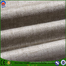 Textile Blackout Flocking Leinen Polyester Stoff für Polsterung Vorhang